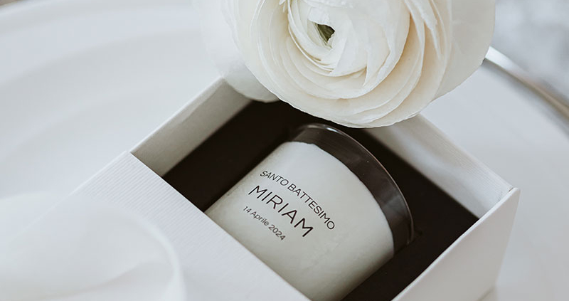 Candele profumate con messaggio Monza