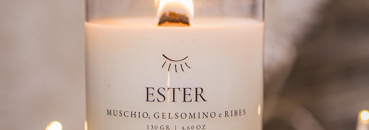 Candele profumate con messaggio Como